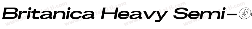 Britanica Heavy Semi字体转换